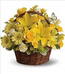 Flower Arrangements for Easter - Basket Full of Wishes - T27-2 Photo of Basket Full of Wishes - T27-2