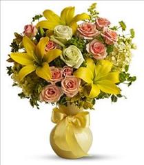 Sympathy Flowers - Teleflora's Sunny Smiles - T42-1 Photo of Teleflora's Sunny Smiles - T42-1
