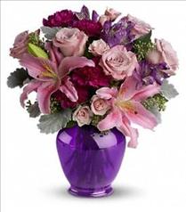Sympathy Flowers - Teleflora's Elegant Mauve Beauty - TEV06-1 Photo of Teleflora's Elegant Mauve Beauty - TEV06-1
