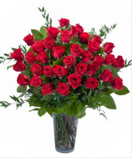 Photo of flowers: Fifty Red Roses Arranged